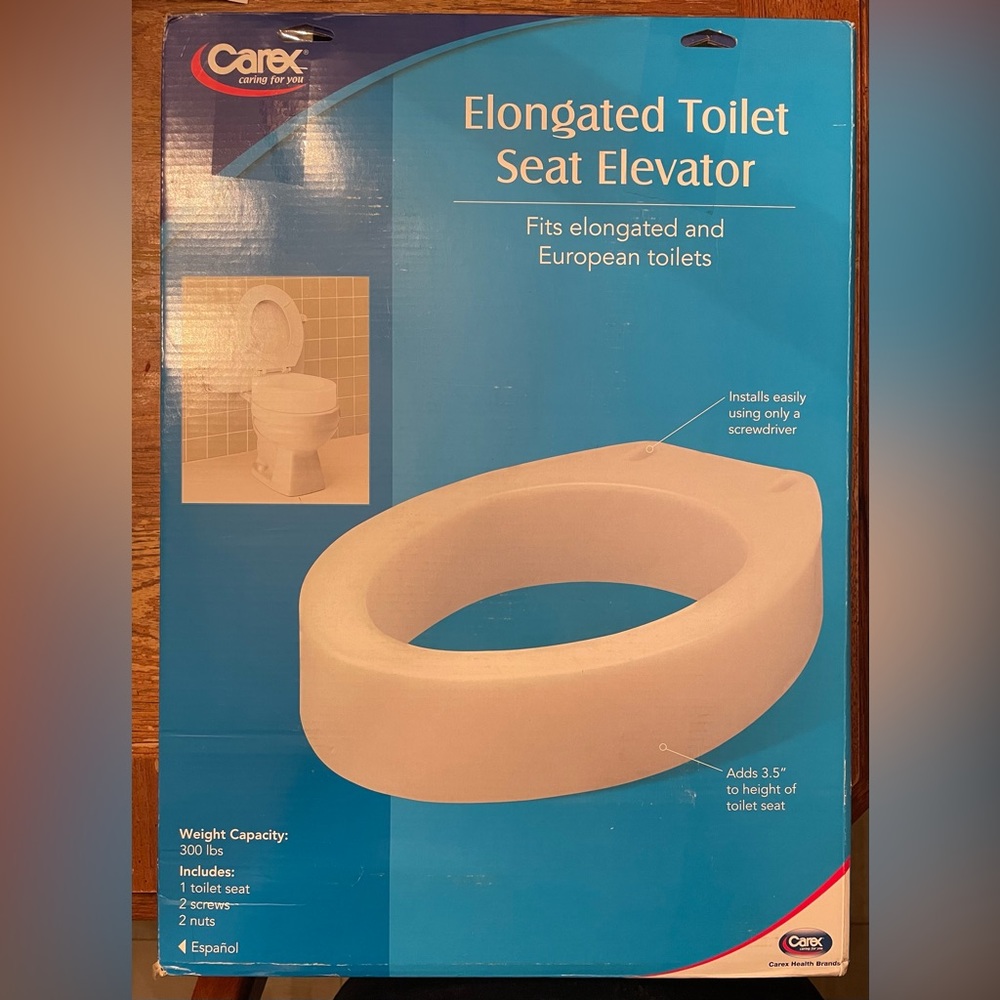 NIB Carex Elongated Toilet Seat Elevator